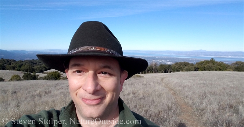 hiker wearing hat