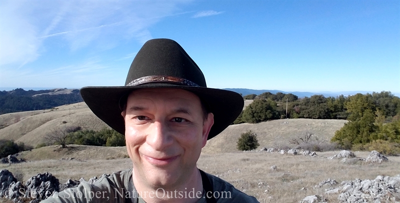 hiker wearing hat