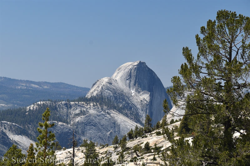 Half Dome seen from Olmstead Point