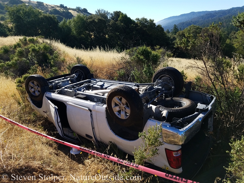 upside-down truck